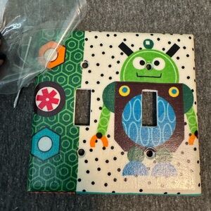 Robot Themed Light Switch Cover